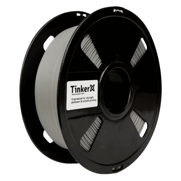 Grey 3D Filament for printing by TinkerX
