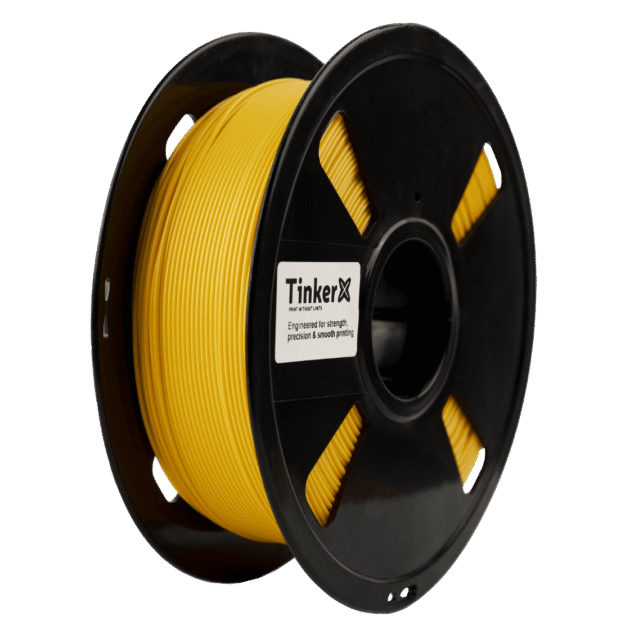 Amber Yellow 3D Filament printing by TinkerX
